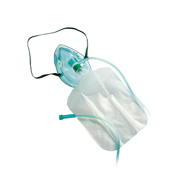 Oxygen Mask Non-Rebreather 2m tubing + Bag – Paed